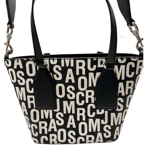 Marc Jacobs Black and White Allover Logo Tote NWT - Picture 2 of 5